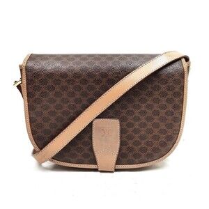 CELINE Brown PVC Shoulder Bag Crossbody – Made in Italy/52